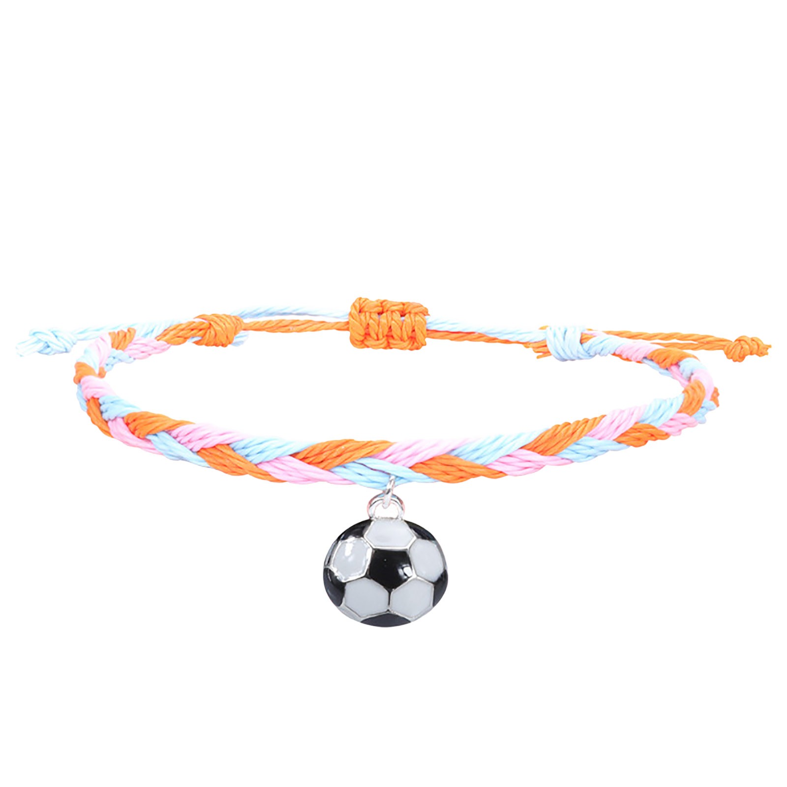thumbnail image 2 of Pulseras de Fútbol Charm Favors Fútbol Negro Rojo Blanco Marrón Pulseras de Fútbol Cuentas Ajustable Inspirational for Teens Adults Sport Birthday Football Favors For, 2 of 2